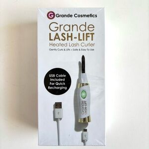 NWT Grande Cosmetics GrandeLASH-LIFT Heated Lash Curler USB Rechargeable